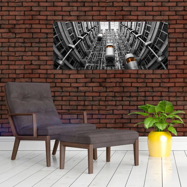 Slika dizala u zgradi (120x50 cm)