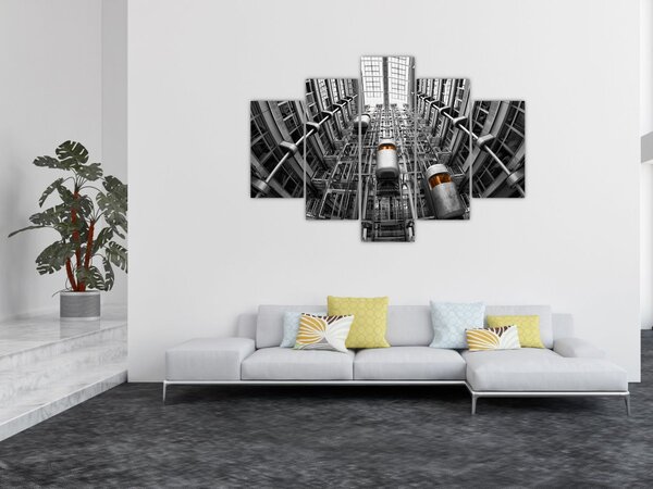 Slika dizala u zgradi (150x105 cm)