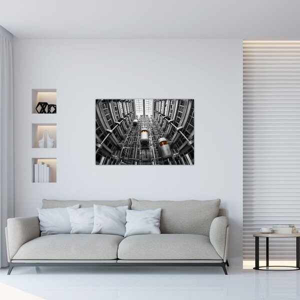 Slika dizala u zgradi (90x60 cm)
