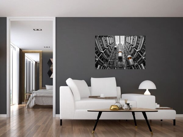 Slika dizala u zgradi (90x60 cm)