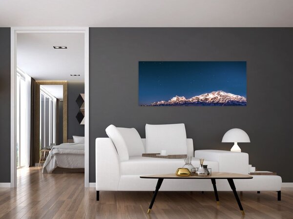 Slika planina i noćnog neba (120x50 cm)