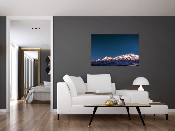 Slika planina i noćnog neba (90x60 cm)