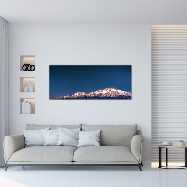 Slika planina i noćnog neba (120x50 cm)