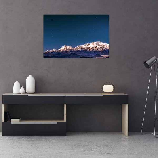 Slika planina i noćnog neba (90x60 cm)