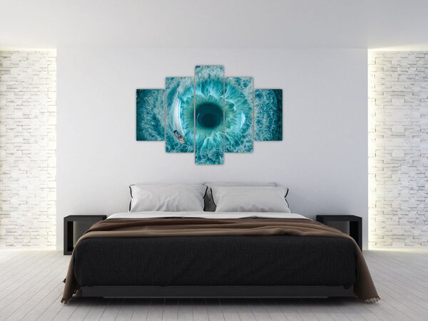 Slika mora s brodom (150x105 cm)