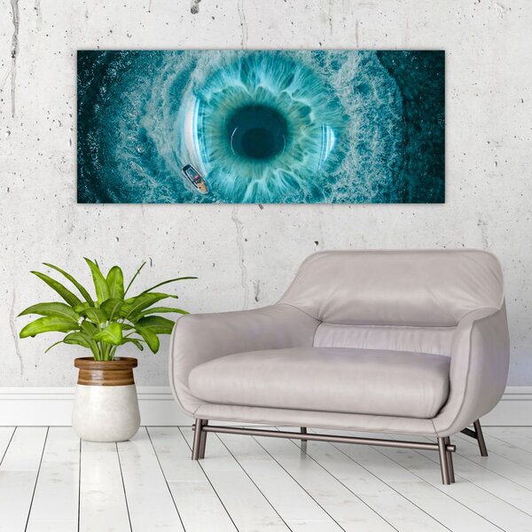 Slika mora s brodom (120x50 cm)