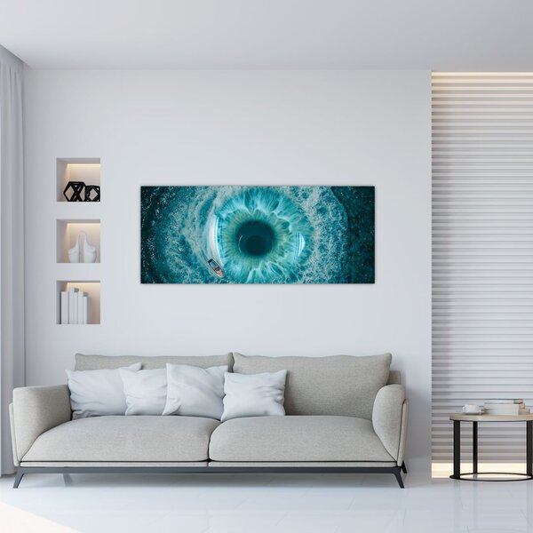 Slika mora s brodom (120x50 cm)