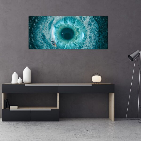 Slika mora s brodom (120x50 cm)