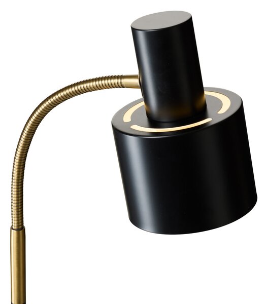 Podne Lampa Halo Design, VOGUE, Crno, Dnevna soba, Metal, Vintage