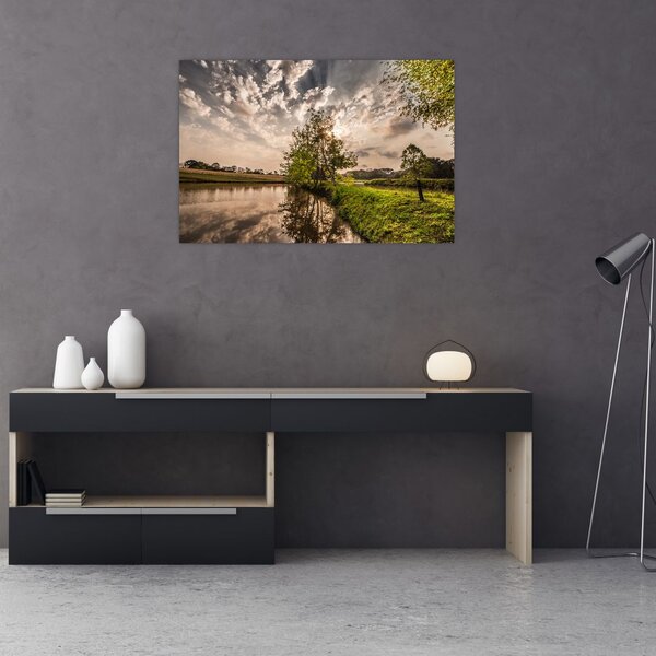 Slika prirode s zrakama (90x60 cm)