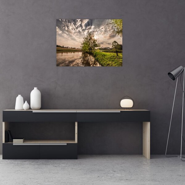 Slika prirode s zrakama (70x50 cm)