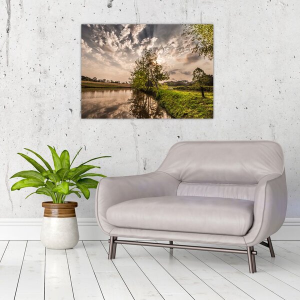 Slika prirode s zrakama (70x50 cm)