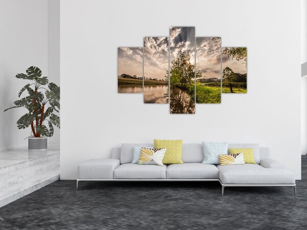 Slika prirode s zrakama (150x105 cm)
