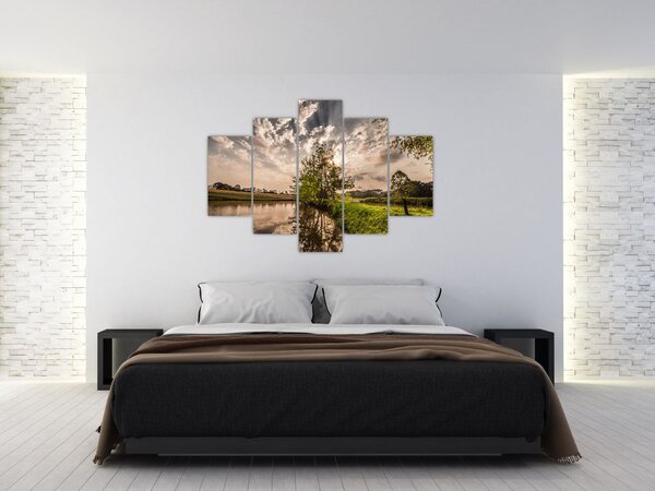Slika prirode s zrakama (150x105 cm)