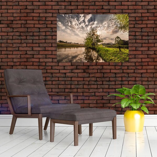 Slika prirode s zrakama (90x60 cm)