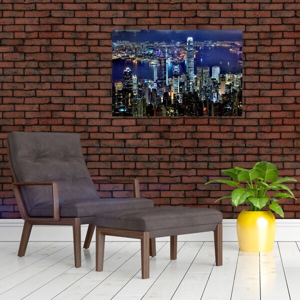 Slika noćnog grada (90x60 cm)