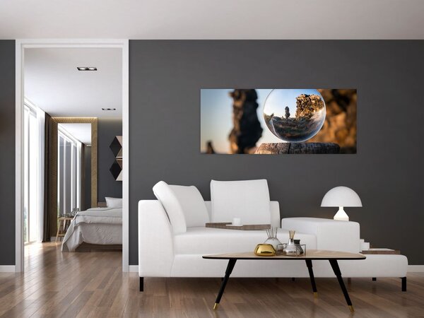 Slika povećala i krajolika (120x50 cm)