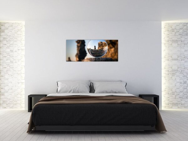 Slika povećala i krajolika (120x50 cm)