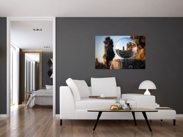 Slika povećala i krajolika (90x60 cm)