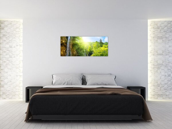 Slika - slapovi u prašumi (120x50 cm)