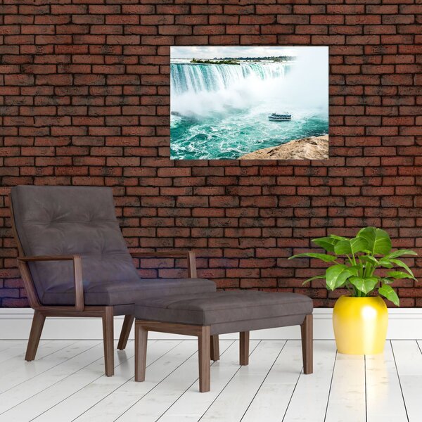 Slika slapova s ​​brodom (70x50 cm)