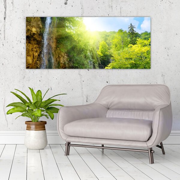 Slika - slapovi u prašumi (120x50 cm)