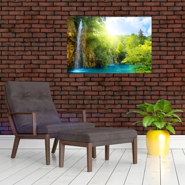 Slika - slapovi u prašumi (90x60 cm)