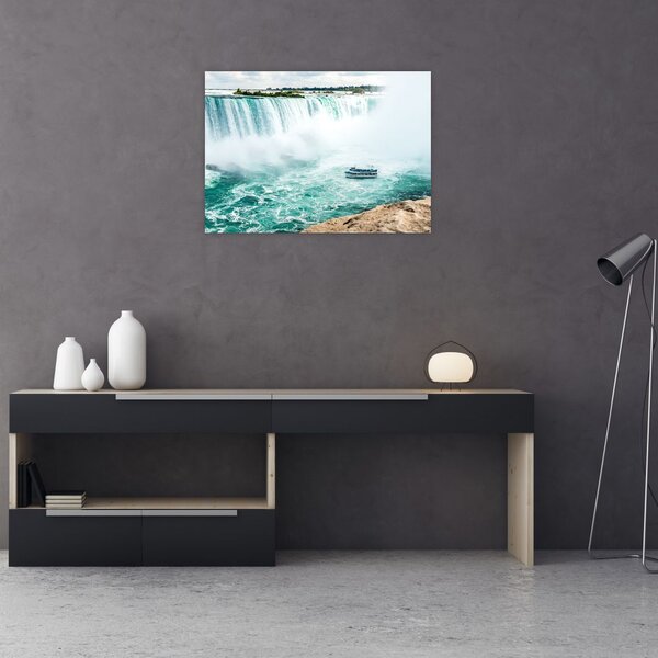 Slika slapova s ​​brodom (70x50 cm)