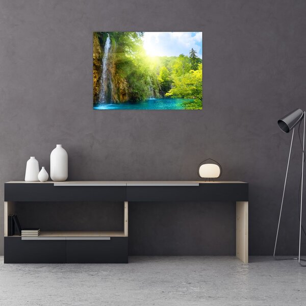 Slika - slapovi u prašumi (70x50 cm)