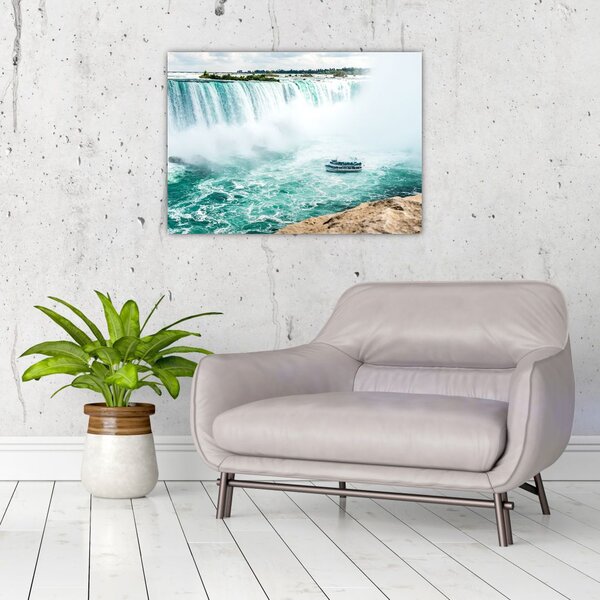 Slika slapova s ​​brodom (70x50 cm)