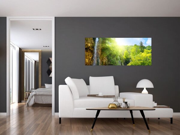 Slika - slapovi u prašumi (120x50 cm)