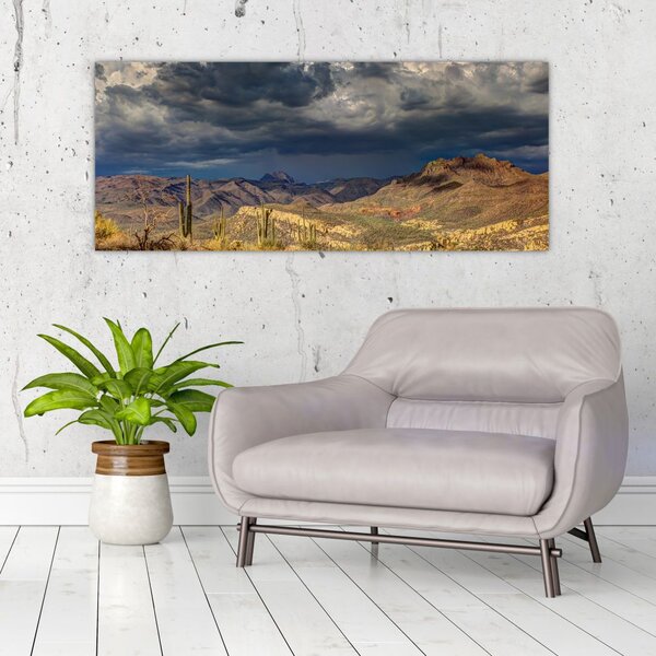 Slika - kaktusi u prirodi (120x50 cm)