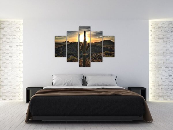 Slika - kaktusi na suncu (150x105 cm)