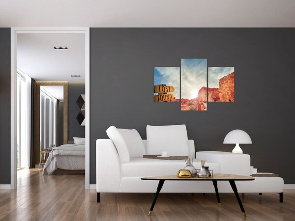 Slika putokaza s natpisom (90x60 cm)