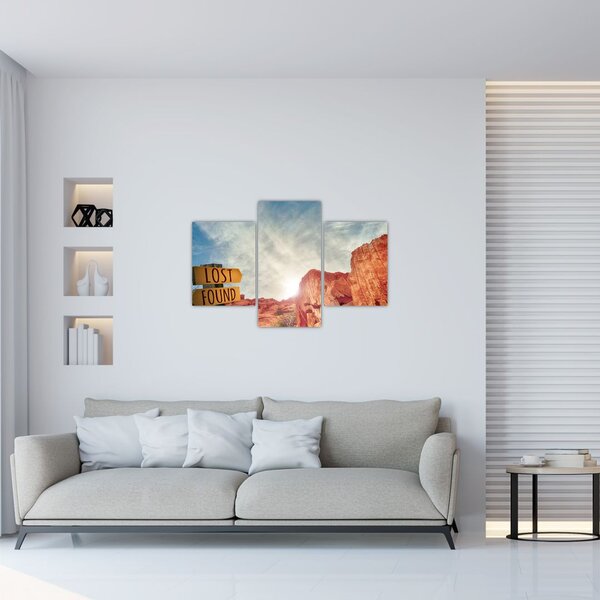 Slika putokaza s natpisom (90x60 cm)