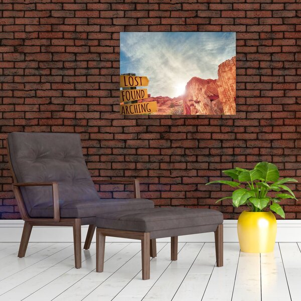 Slika putokaza s natpisom (70x50 cm)