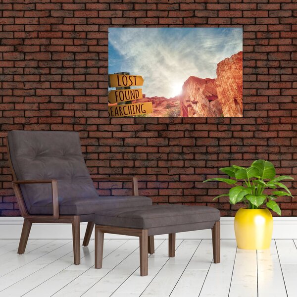 Slika putokaza s natpisom (90x60 cm)
