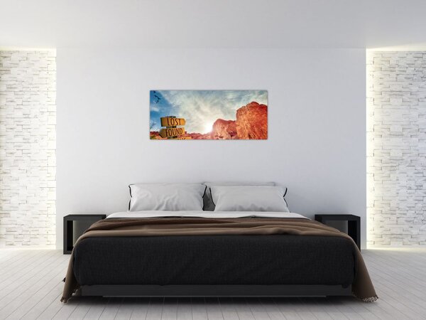 Slika putokaza s natpisom (120x50 cm)