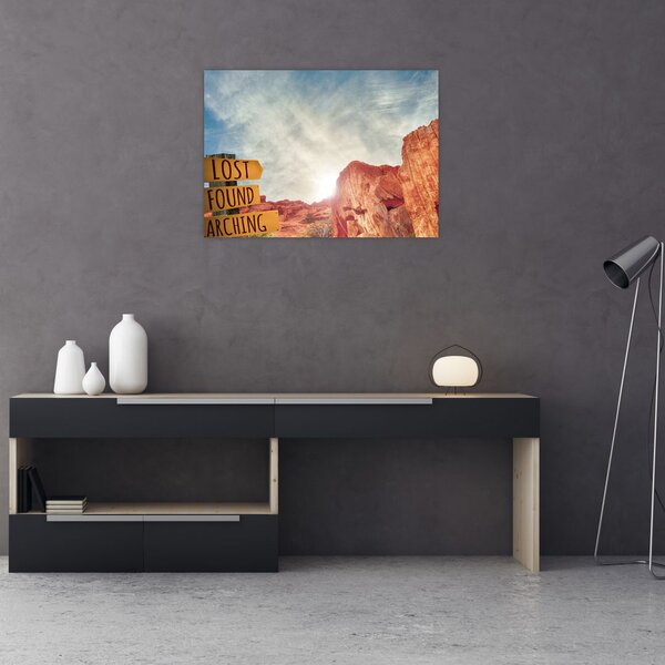 Slika putokaza s natpisom (70x50 cm)