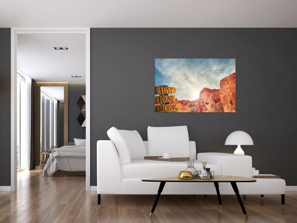Slika putokaza s natpisom (90x60 cm)