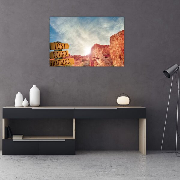 Slika putokaza s natpisom (90x60 cm)