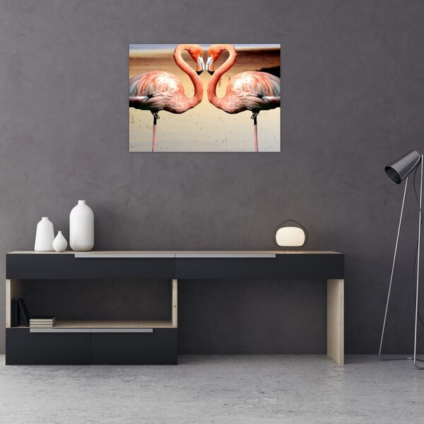 Slika - dva flaminga (70x50 cm)