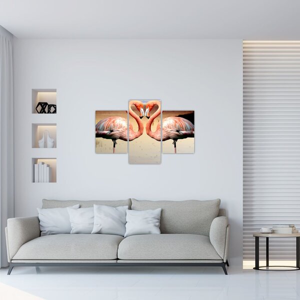 Slika - dva flaminga (90x60 cm)