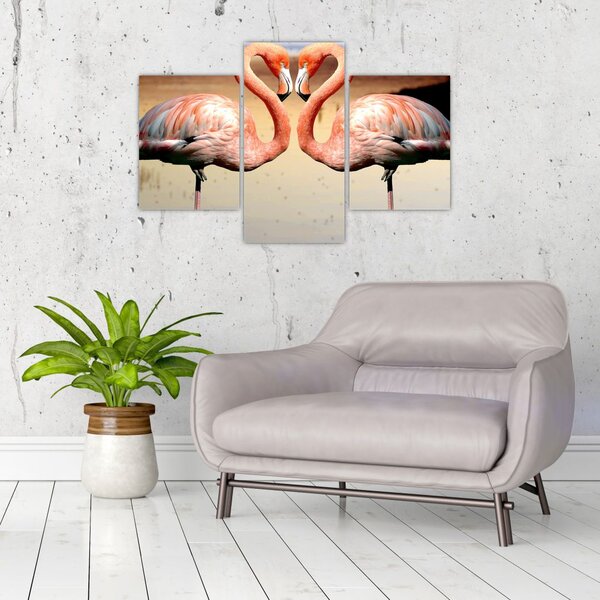 Slika - dva flaminga (90x60 cm)