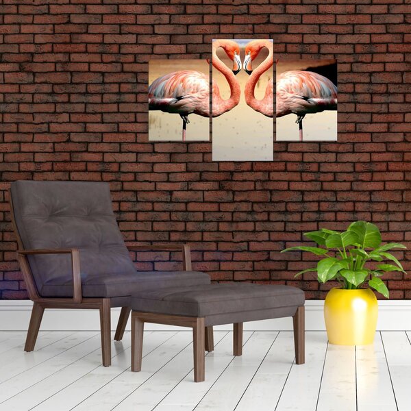 Slika - dva flaminga (90x60 cm)