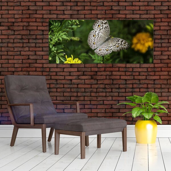 Slika - bijeli leptir (120x50 cm)