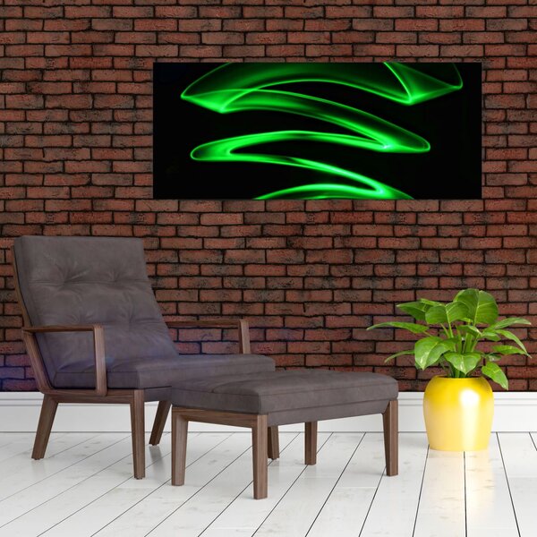 Slika - neonski valovi (120x50 cm)