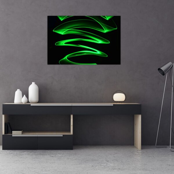 Slika - neonski valovi (90x60 cm)
