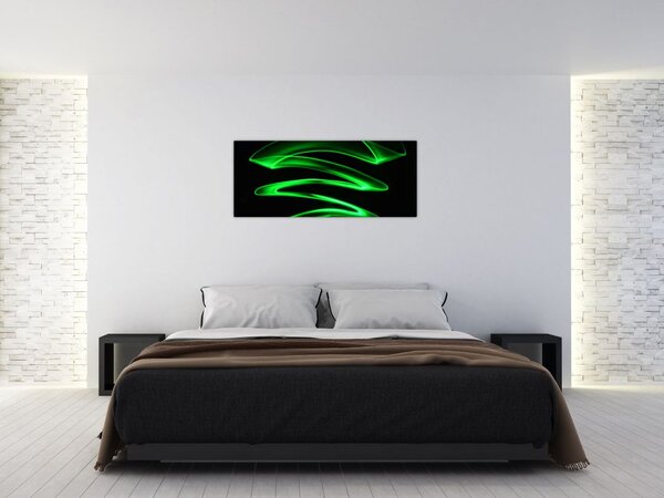 Slika - neonski valovi (120x50 cm)