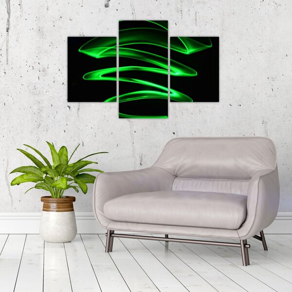Slika - neonski valovi (90x60 cm)